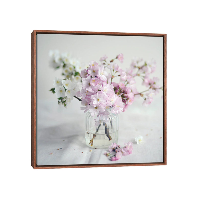 Fresh Awakening I by Sarah Gardner - Print on Canvas, 45.72 cm H x 45.72 cm W, Brown Floater Frame