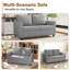 2 Seater Linen Loveseat-1463140220