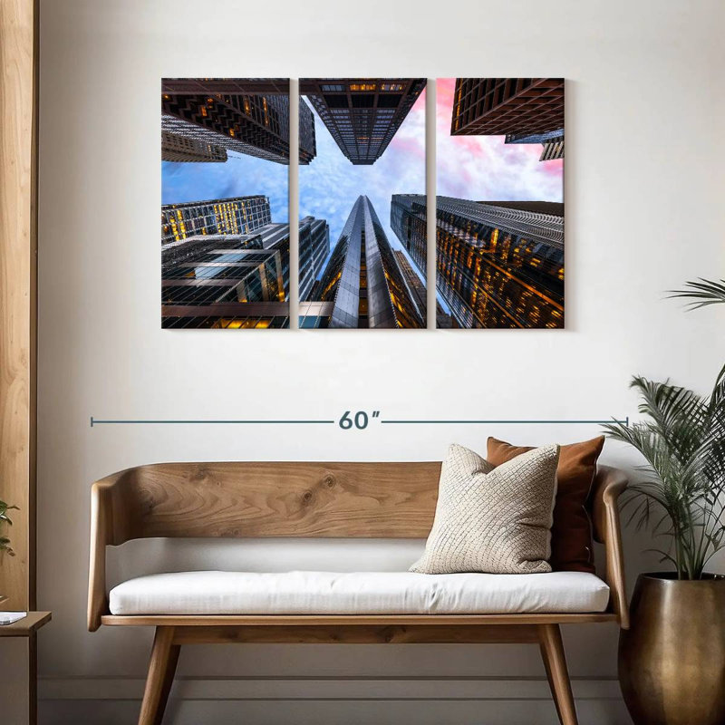 Lilie Chicago High Rises, 28" H x 45" W