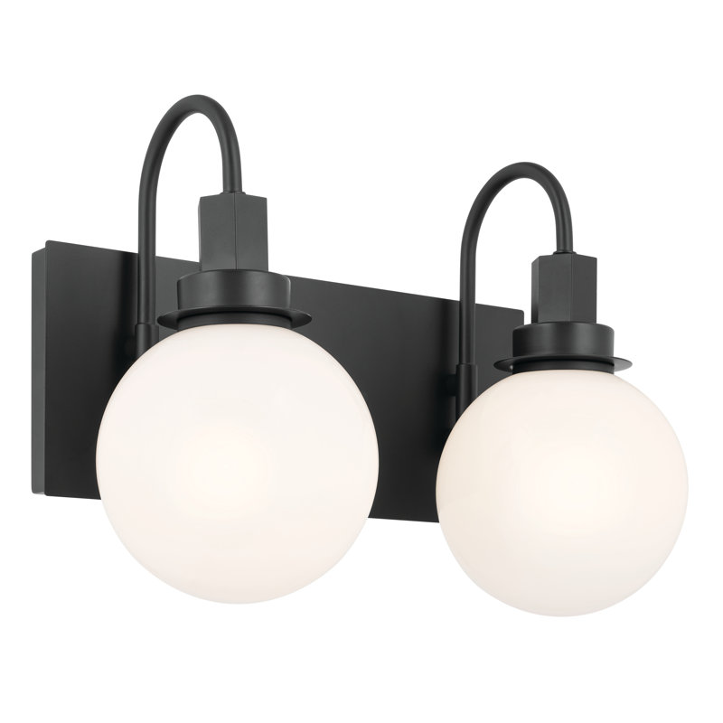 2 - Light Dimmable Vanity Light, Black