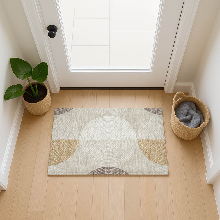 Machine Washable Indoor/Outdoor Howle ACN2281 Geometric Rug