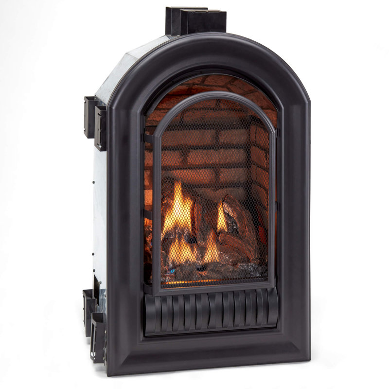 HearthSense A-Series Natural Gas Ventless Fireplace Insert - 20,000 BTU, Remote Control - Model# ANI