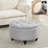 24'' Wide Upholstered Round Storage Ottoman-1742175519