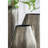 9.5X5.5X12" Aluminum Layered Chisel Oval Vase