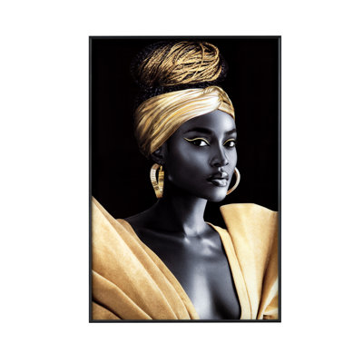 Zola Modern Gold Framed Portrait