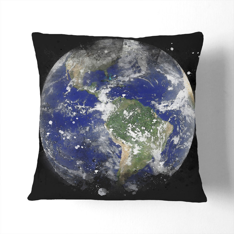 Square Throw Cushion, 55cm H x 55cm W x 20cm D, White