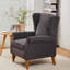 Fauteuil rembourré avec table d'appoint en bois massif-87189144