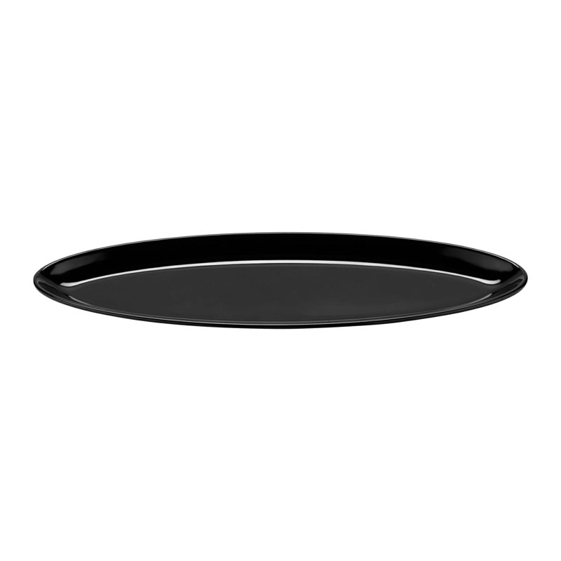 ML-254-W - 2,6 pte (2,8 Qt. Jante pleine), plateau ovale 25 po x 8 po, profondeur 1,75 po, 0,16 Gal, Noir, noir, noir, noir