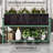 Metal Raised Garden Bed with Cover, Green-794493071
