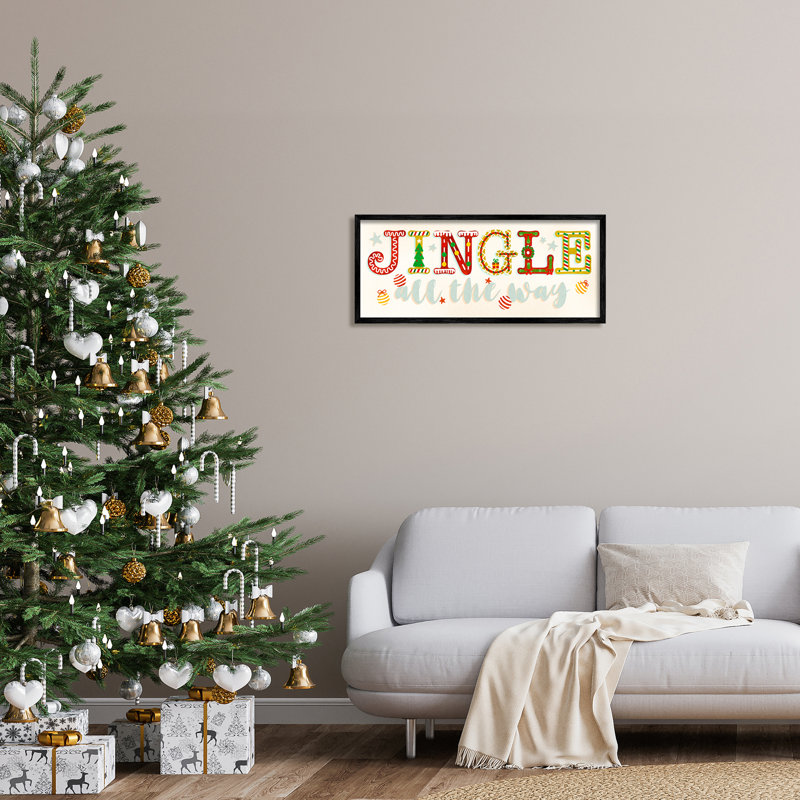 «Jingle All The Way Festive Holiday», impression numérique sur estampe numérique par Ziwei Li, H 13 po x l 30 po x P 1,5 po
