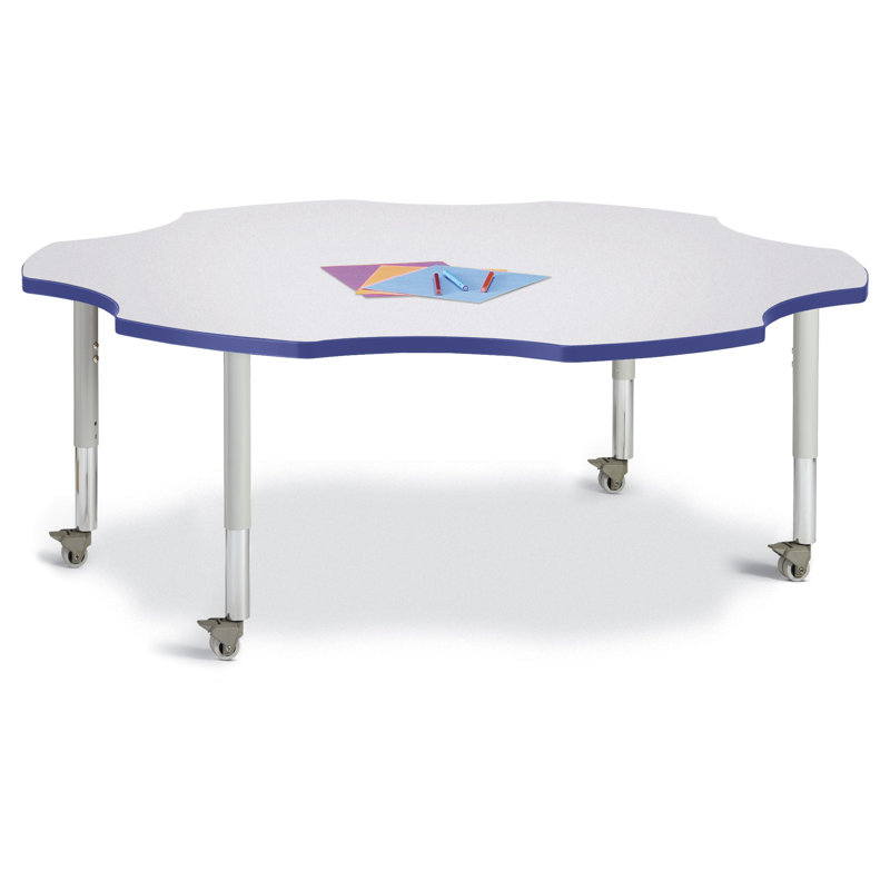 Tables d'activités à six feuilles Berries®, Gris, Bleu