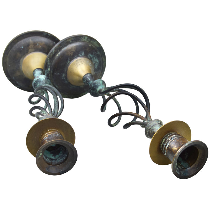Iron and Copper Candlestick