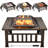 Digna Square Iron Smokeless Fire Pit-1663671337