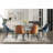 Jiaqi Metal Base Dining Table