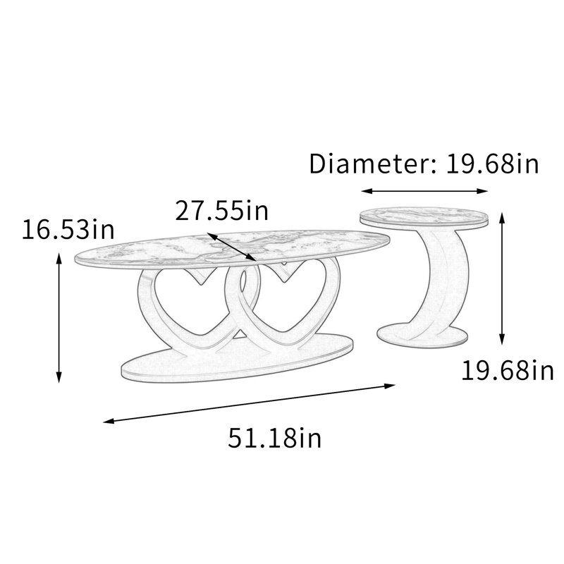 Table basse de salon Modern, Taupe, 16.53" H x 51.18" W x 27.55" D, Black