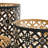 Set Of 3 Helena Pierced Metal Lanterns, L:d7x12" M:d6.5x10" S:d5x8.5"