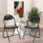 Fabric Padded Stackable Folding Chair Folding Chair Set