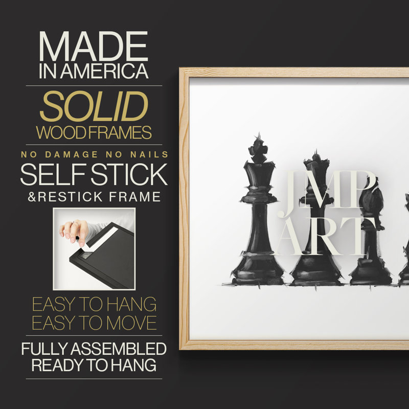 Starting Line Up I -Framed Print - Restickable, Natural, 11" H x 14" W