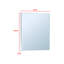 Ensemble de commode et miroir 2 pièces 55,5 "Lunigiana