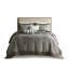 Couvre-lit bleu / brun avec détails, tissage cachemire très grand, tons-119448692-119448687