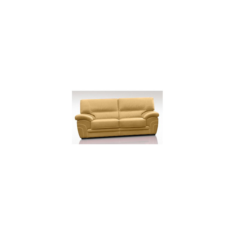 Tipton Faux Leather Sofa, Nut