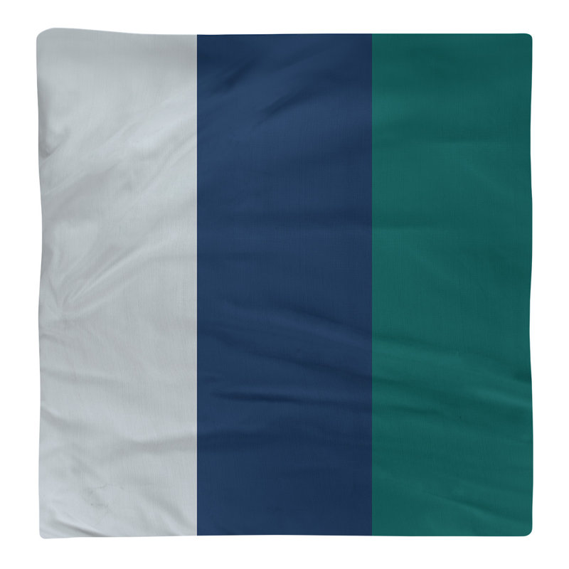 Serviette de coton 22" à dîner baseball, Argent métallique / bleu marine / vert