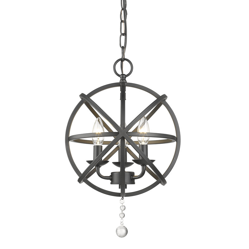 Puma 3 - Light Unique/Statement Pendant, Matte Black