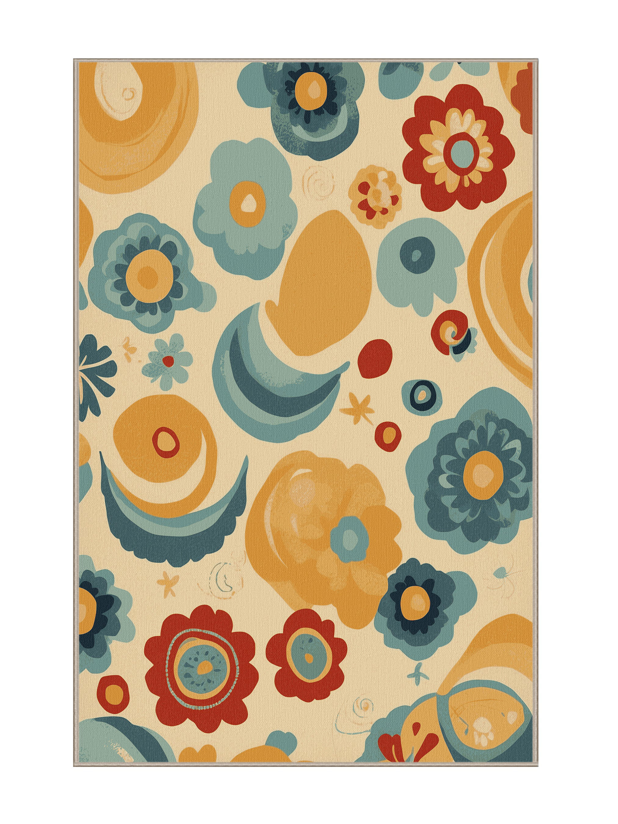 Winston Porter Vibrant Stomp Rug | Wayfair