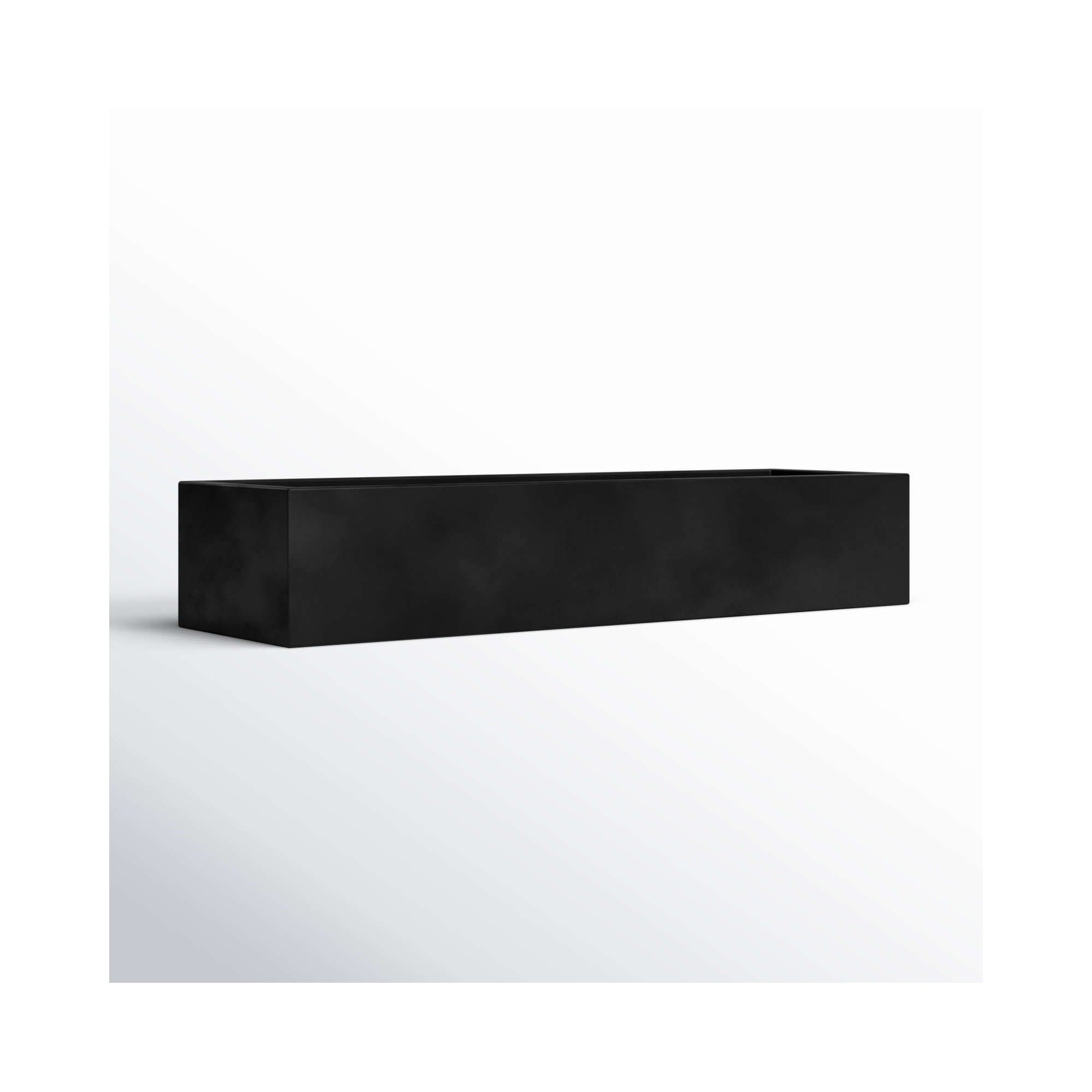 Connoisseur Handmade Planter Box, 30" H x 60" W x 23" D, Black