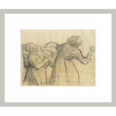 Laundress Carrying Linen par Edgar Degas, impression giclée sur cadre