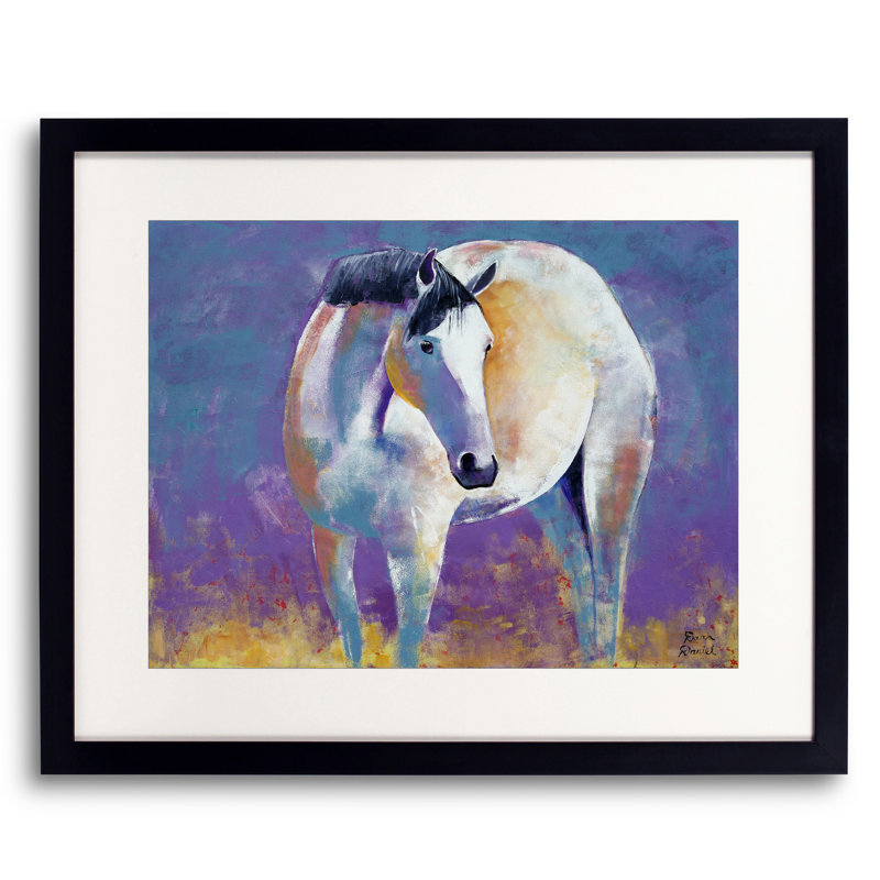 Dara Daniel " As The Sun Sets " by Dara Daniel, 25.25" H x 31.25" W x 0.875" D, Black Framed Paper
