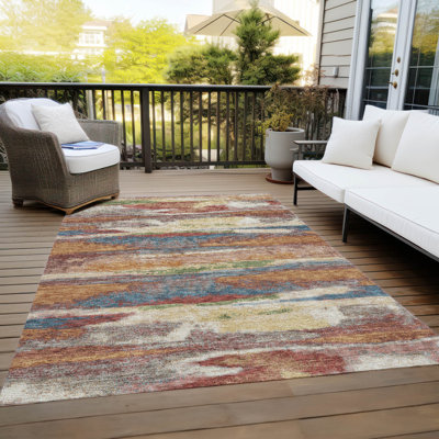 Aleighna Area Rug with Non-Slip Backing