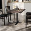 Rectangular Solid Wood Commercial Tabletop with Dining Height X-Base-1832549402-1832549397-1832549401