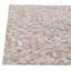 Mosaic Leather Cowhide Chevron Area Rug in Light Beige-40096129