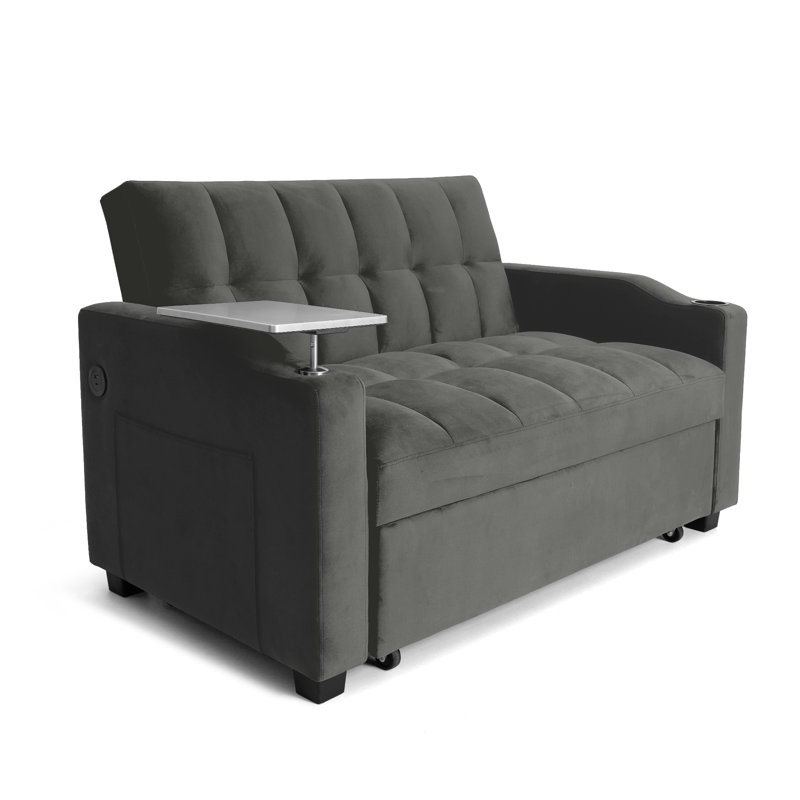 Williams Pull Out Sleeper Sofa, Gray
