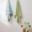 Ensemble de serviettes 6 pièces 100% coton Organic Vines - jacquard teint en fil et uni - comprend 2 serviettes de bain, 2 serviettes à main, 2 débarbouillettes - absorbant, à séchage rapide, doux et durable - vert sauge