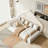 Twin Size House Bed with Roof and Colorful Lights-393400253