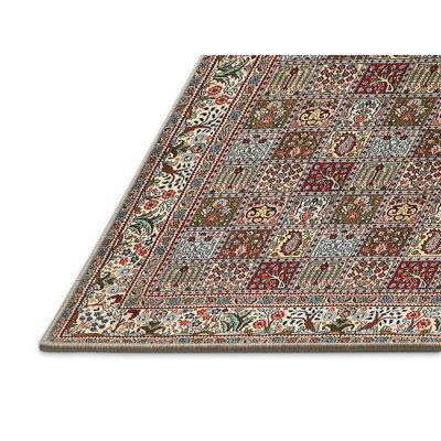 Wool Beige/Gray Area Rug