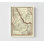 Impression de carte de l'Idaho, impression de carte rétro encadrée, carte de l'Idaho rétro, carte murale des États-Unis, impression de l'État des États-Unis, impression d'art de l'État Gem, art mural encadré