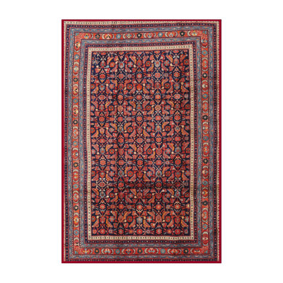 Tapis oriental orange / mauve / rouge Markward