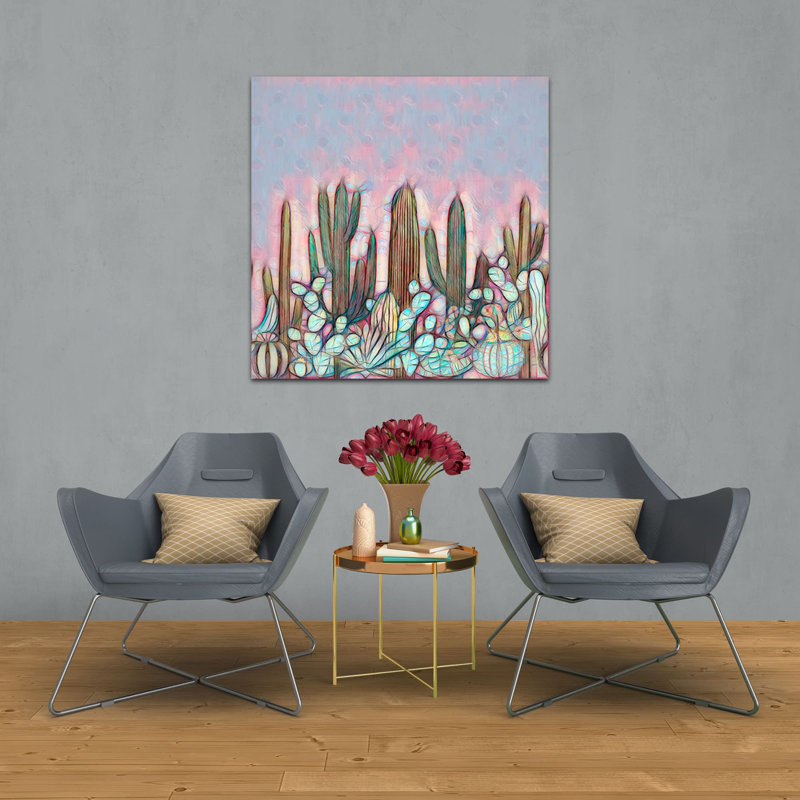 " Cactus 536 ", 36" H x 36" W x 1.5" D