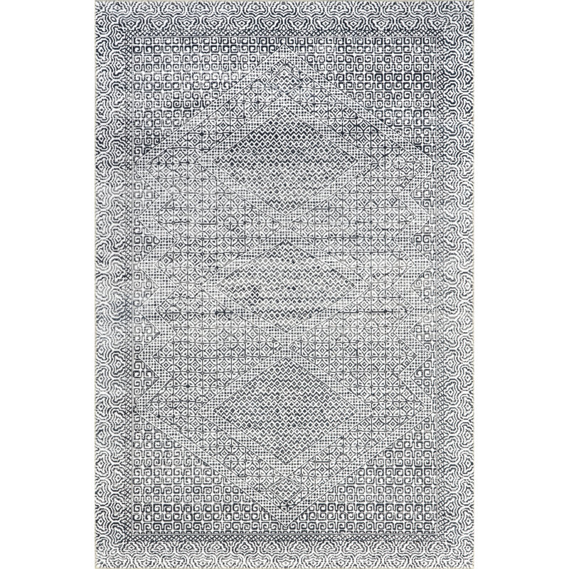 Bungalow Rose Reya Transitional SplashGuard Machine Washable Area Rug, Rectangle 9'6" x 13'6"