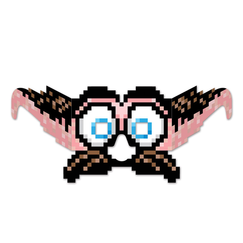 8-yeux moustache et yeux yeux