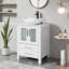 Meuble-lavabo autoportant de 24 po avec lavabo vasque en céramique Sharee Sharee-1967627617