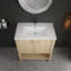 Meuble-lavabo autoportant avec lavabo en céramique