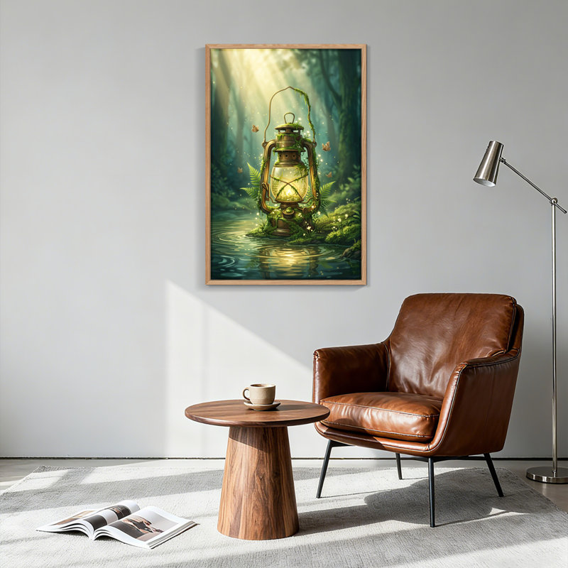 Forêt enchantée, reproduction d'art sur toile, ensemble de 1, Naturel, 48"H x 32"W
