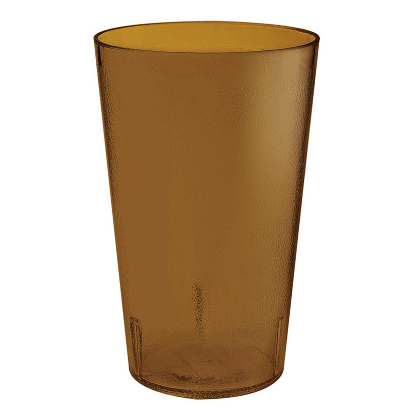 GET Gobelets de restaurant en plastique robustes, Brun, Verre