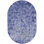 Cowhide Geometric Area Rug in Blue