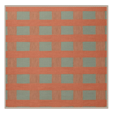 Tapis botanique brun lavable à la machine