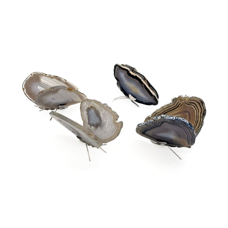 Figurine papillon Desriee, Gris rustique